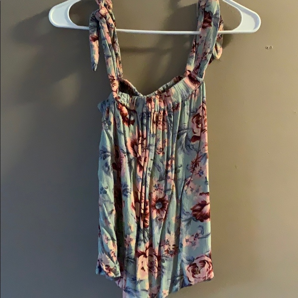Floral tube or adjustable straps top